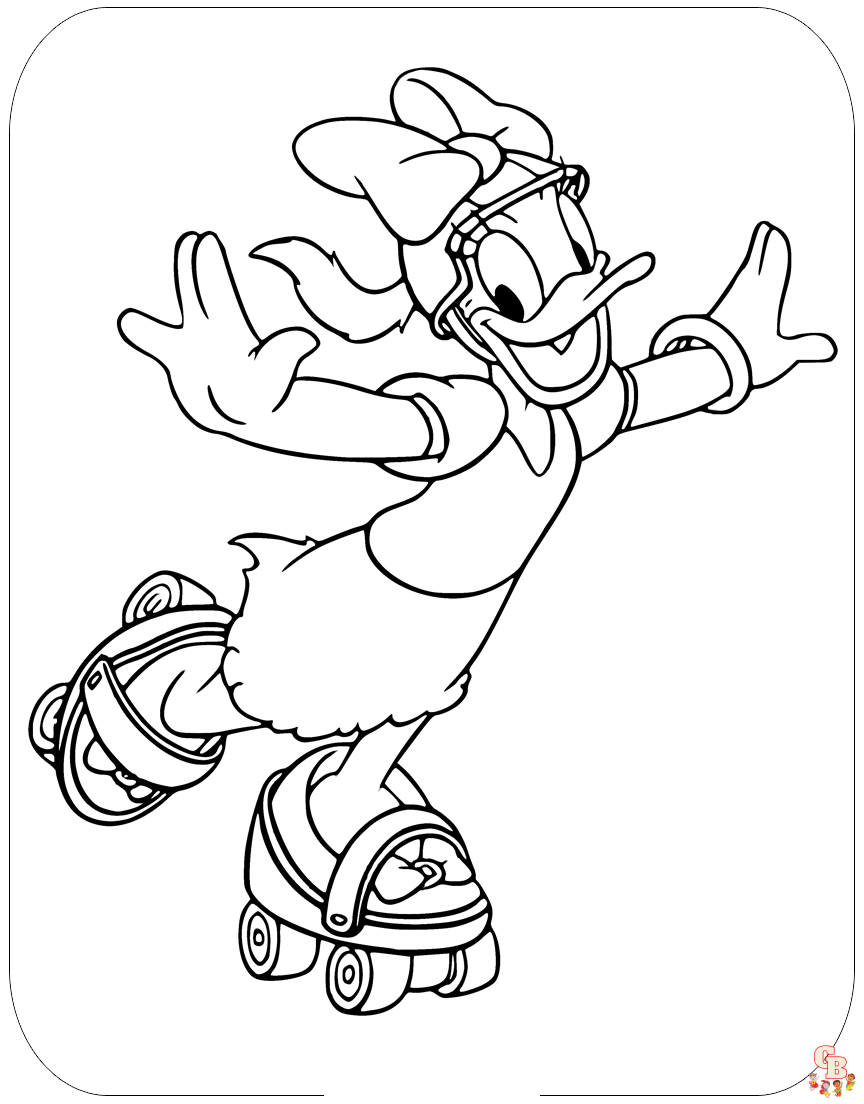 daisy duck coloring pages 1