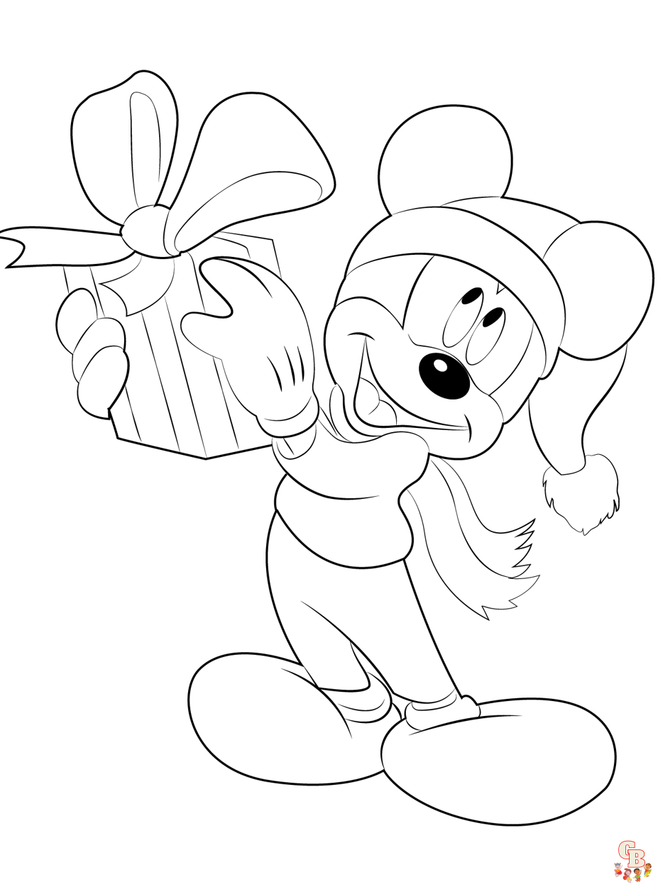 disney christmas coloring pages 17