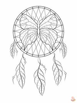 dream catcher coloring pages 1