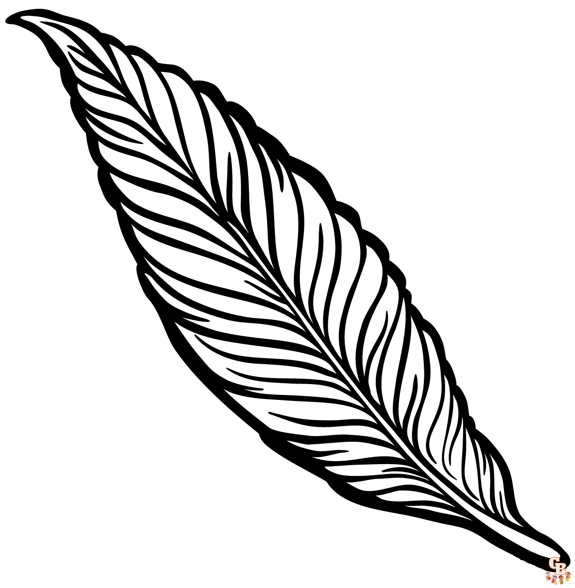 Feather Coloring Pages