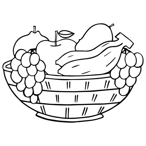 Fruit Basket Coloring Pages - Fun, Free & Printable Coloring