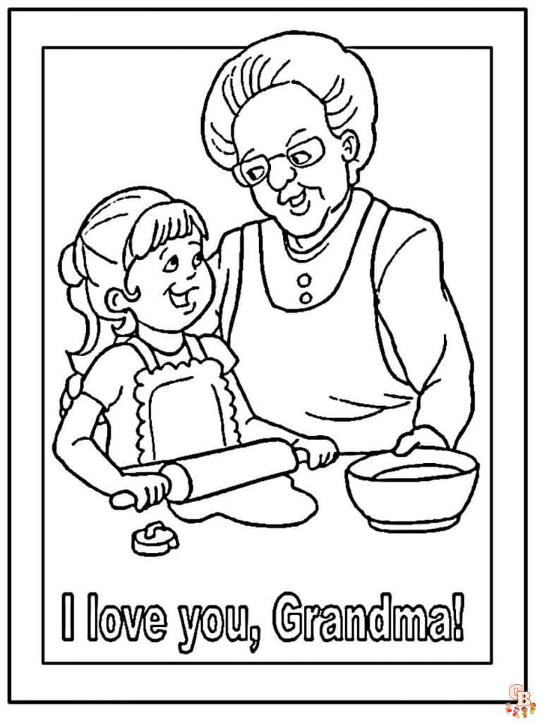 Free Printable Grandma Coloring Pages For Kids GBcoloring