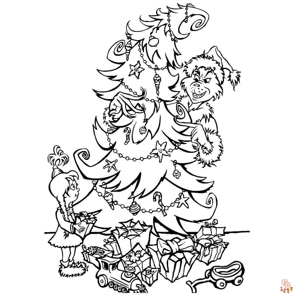 Grinch Christmas Coloring Pages