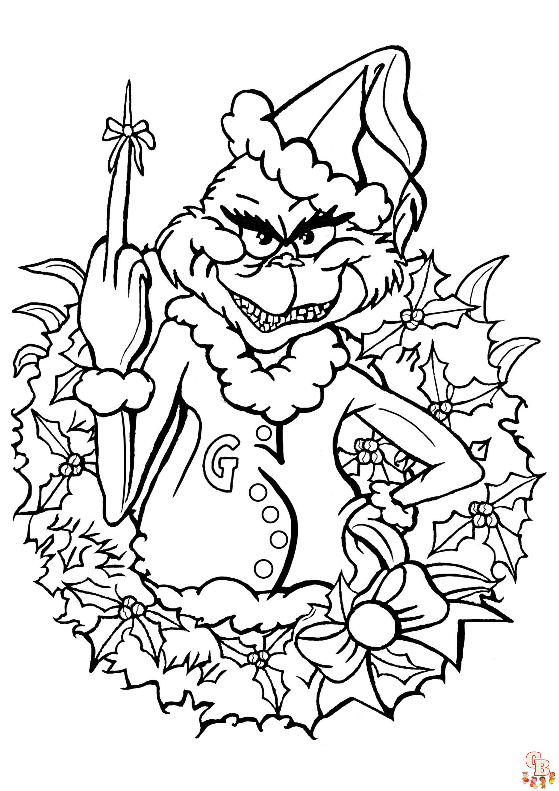 Grinch Christmas Coloring Pages