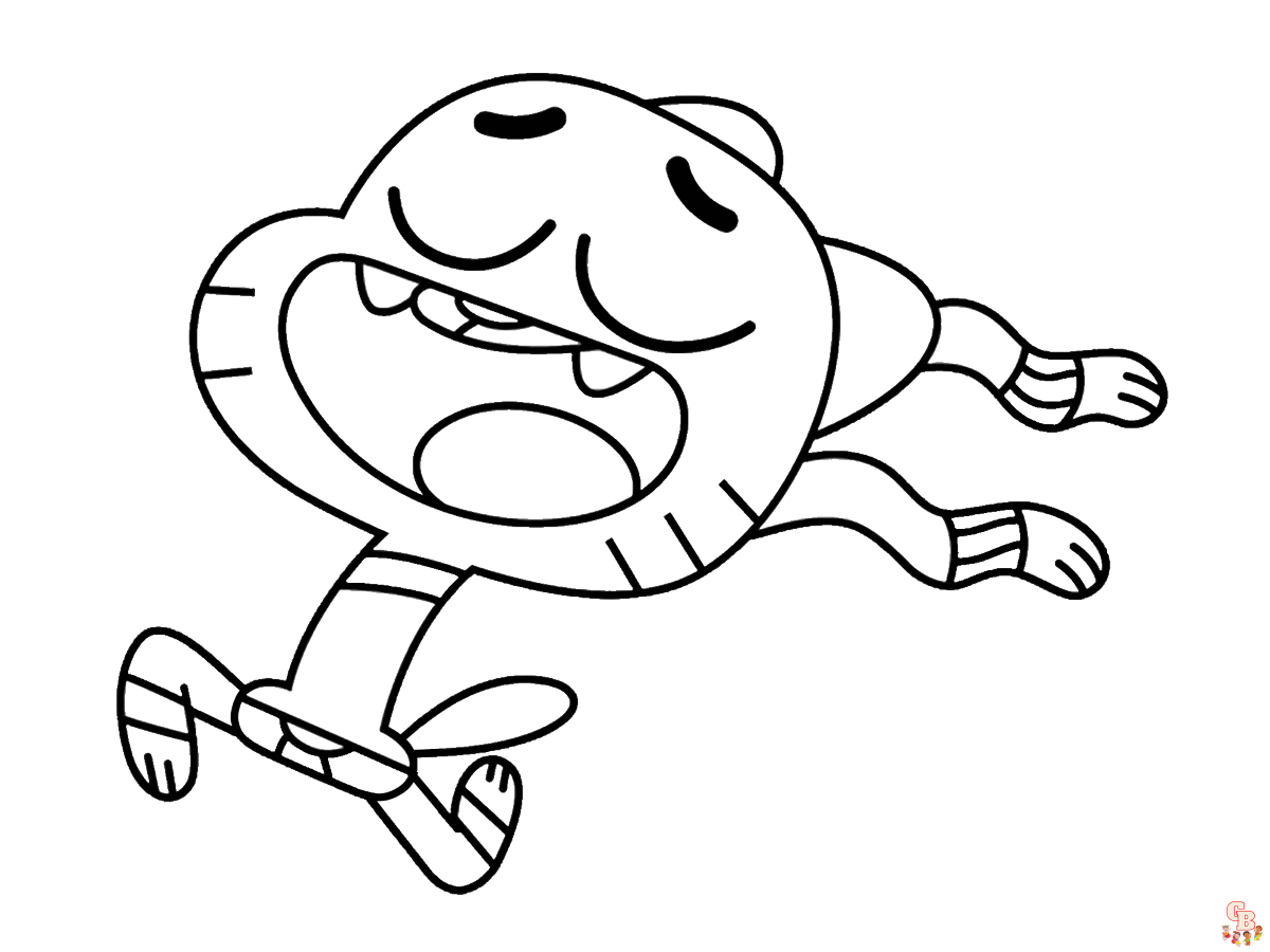 Gumball Coloring Pages