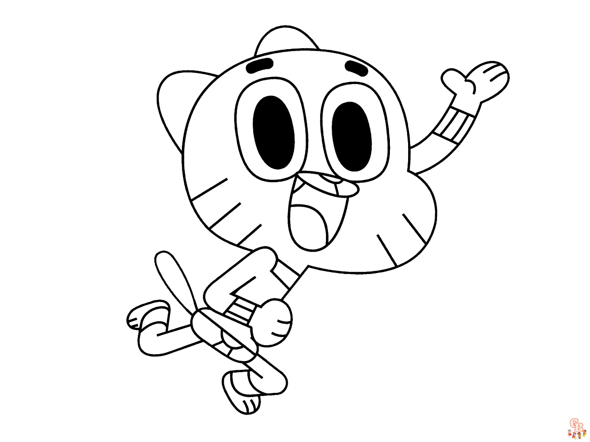 Gumball Coloring Pages