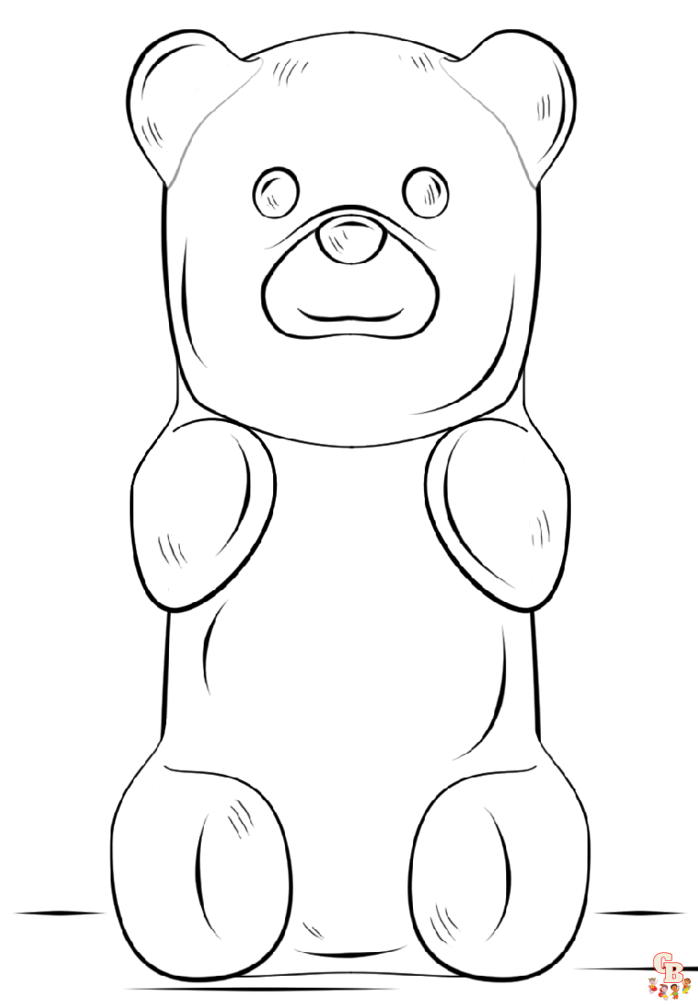 gummy bear coloring pages 2