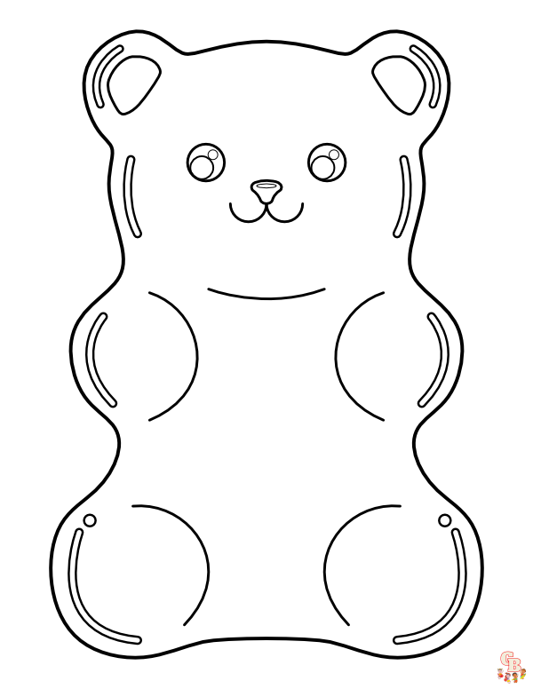 gummy bear coloring pages 4