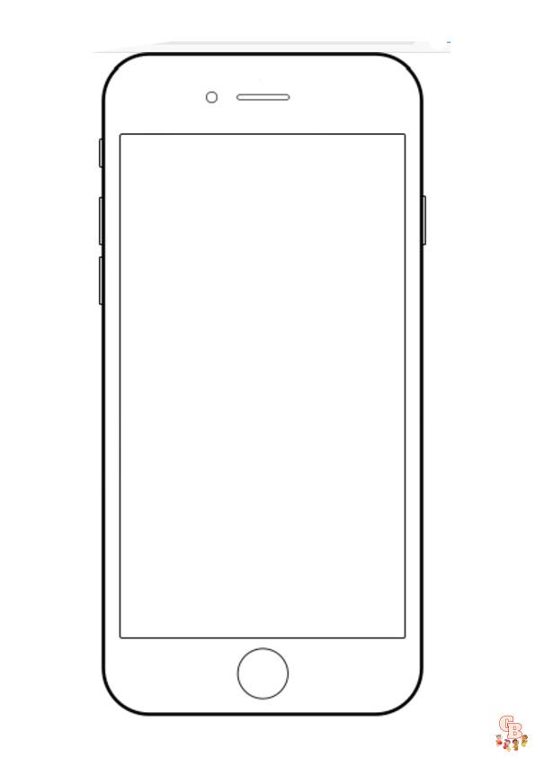 iPhone Coloring Pages 4