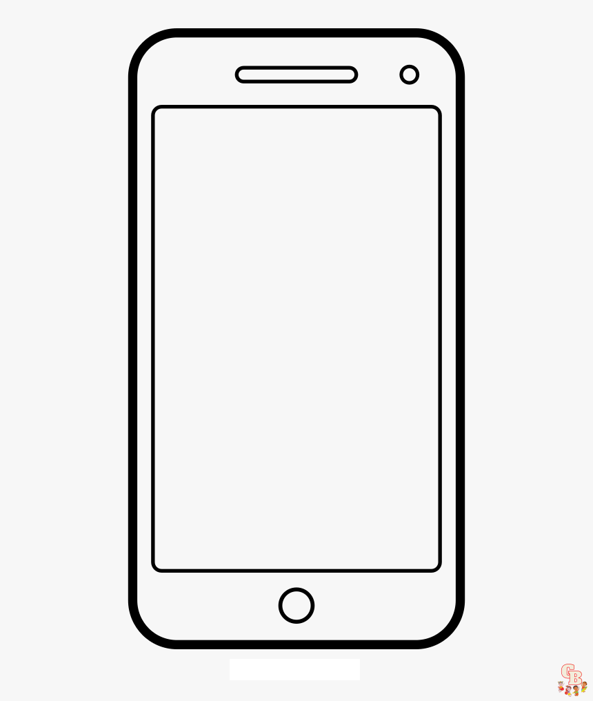 Iphone Coloring Page