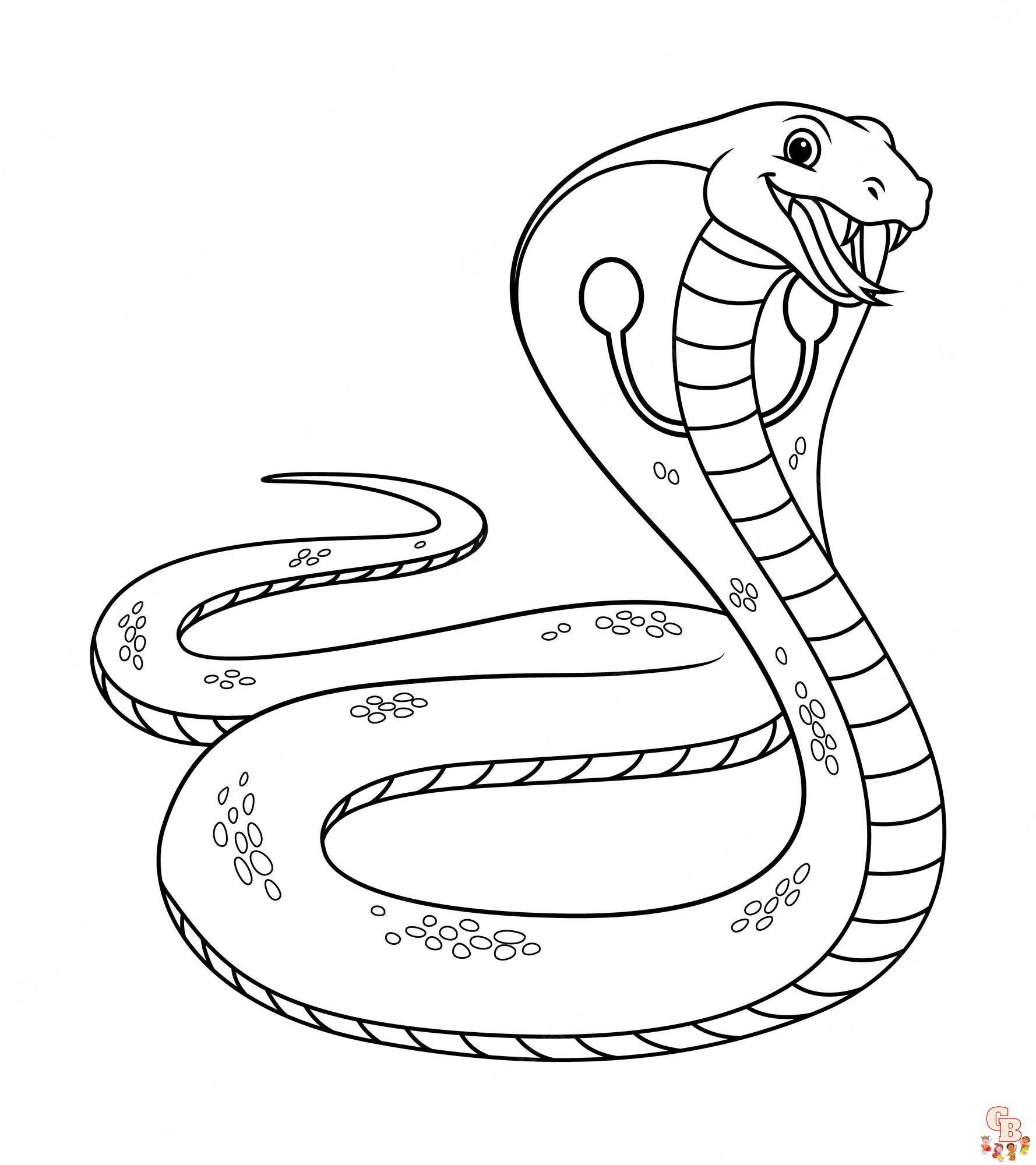 King Cobra Coloring Pages