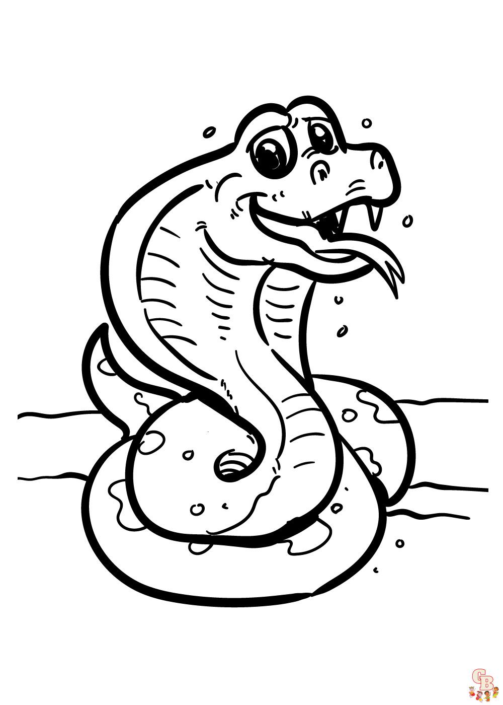 King Cobra Coloring Pages