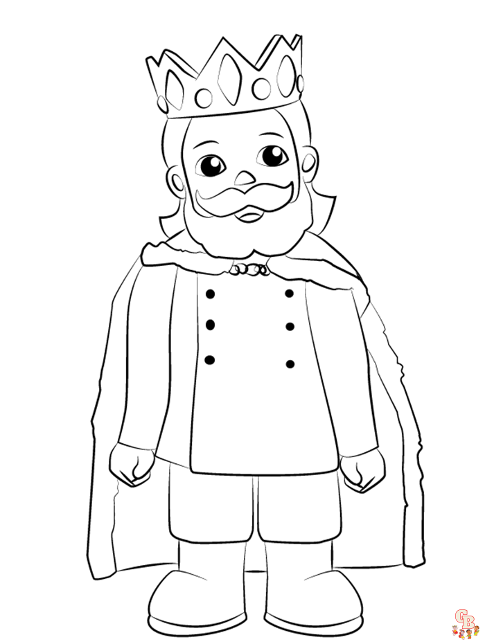king coloring pages 1