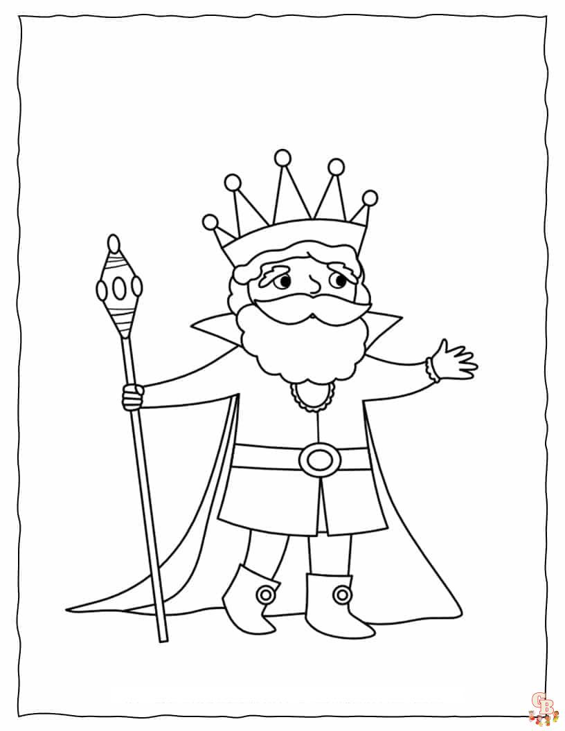 king coloring pages 3