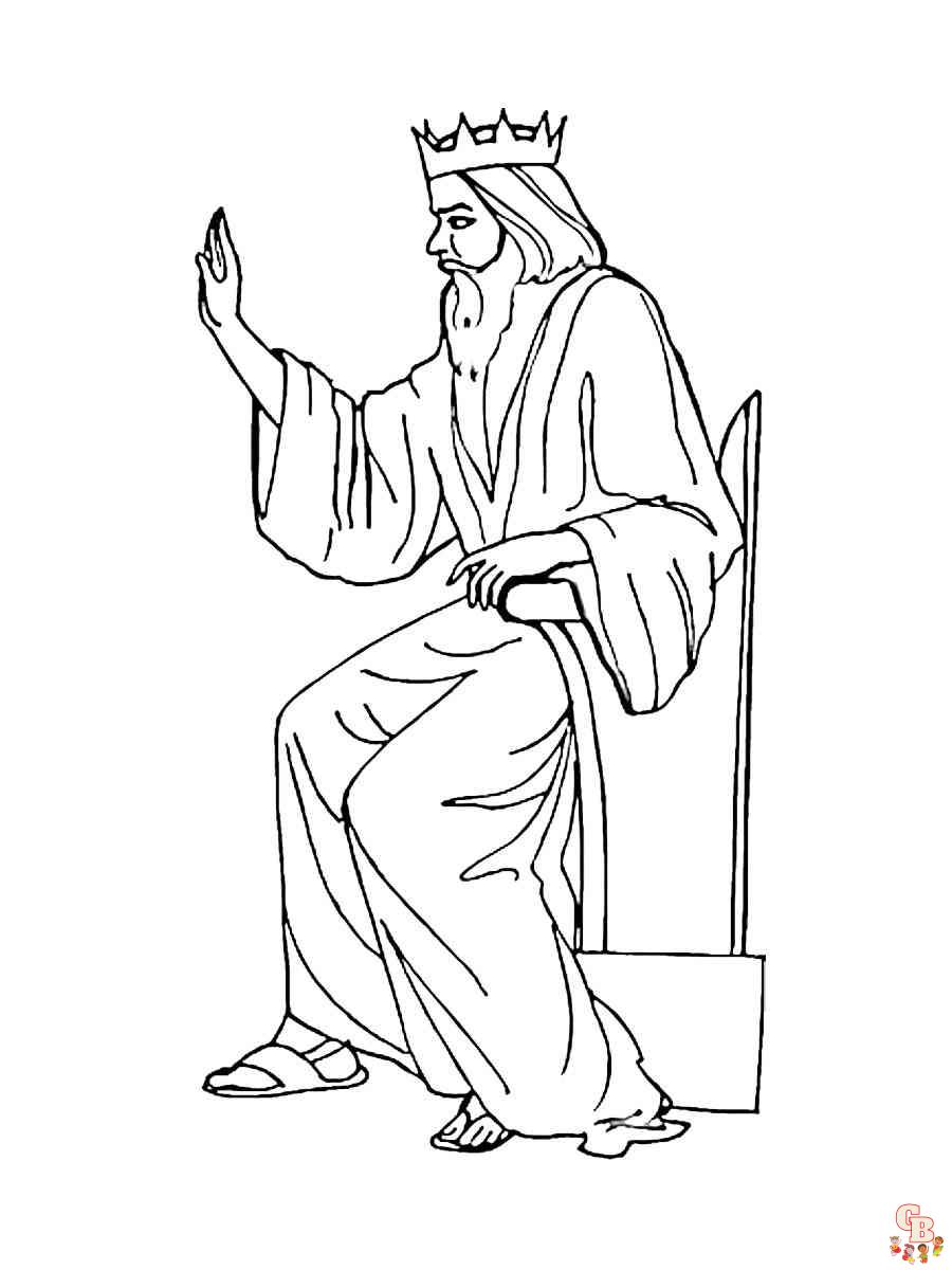 king coloring pages 4