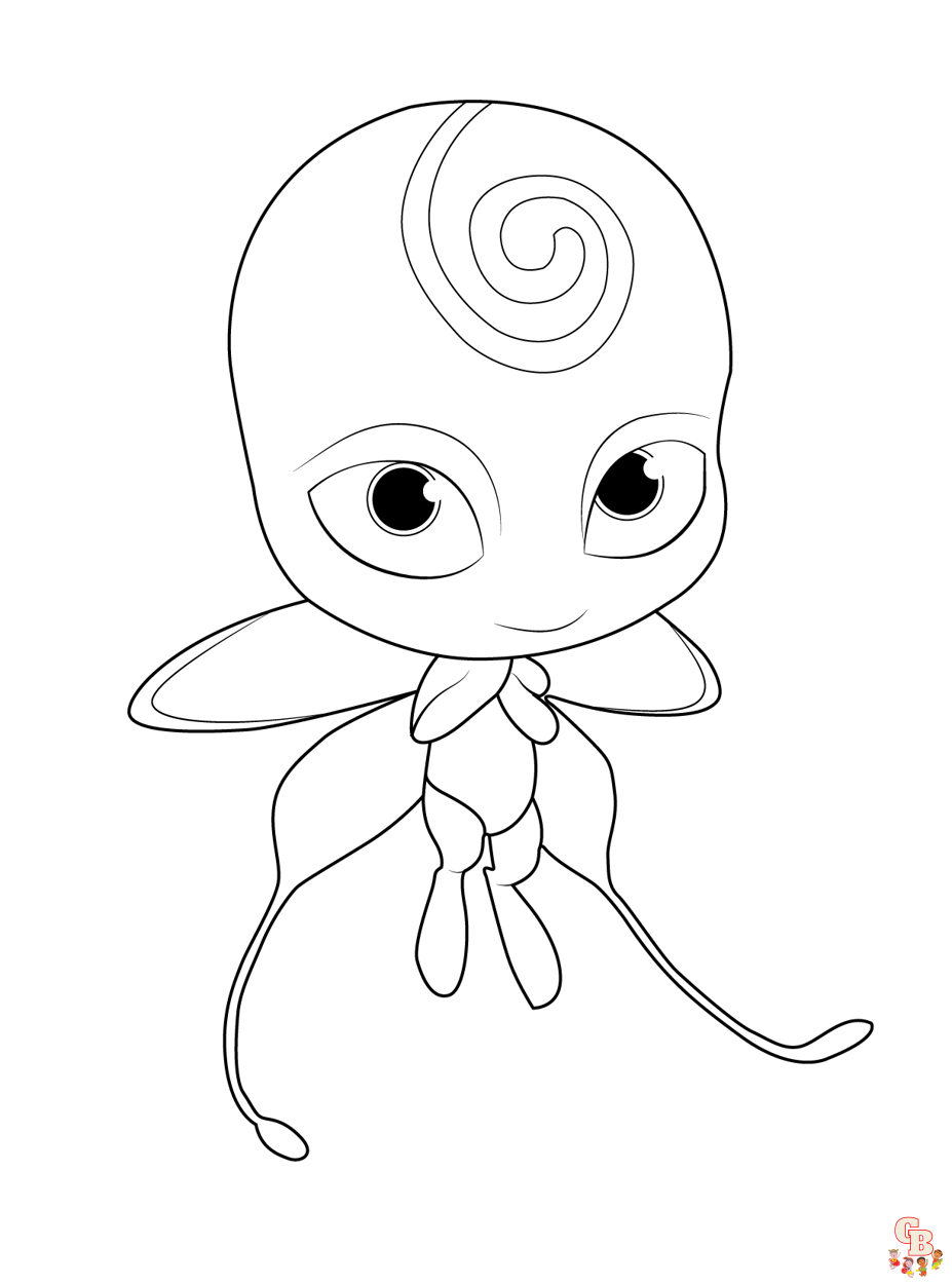 Kostenlos Kwami Miraculous Ladybug Ausmalbilder GBcoloring