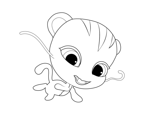 Free Kwami Miraculous Ladybug Coloring Pages Gbcoloring 