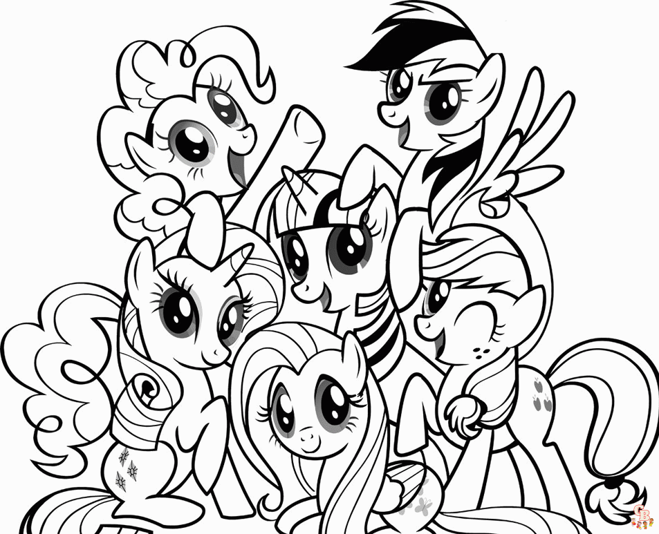 My Little Pony coloring pages for kids - GBcoloring