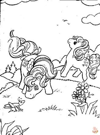 Раскраски пони. Раскраски из мультфильма Мой маленьки пони (My Little Pony) скачать