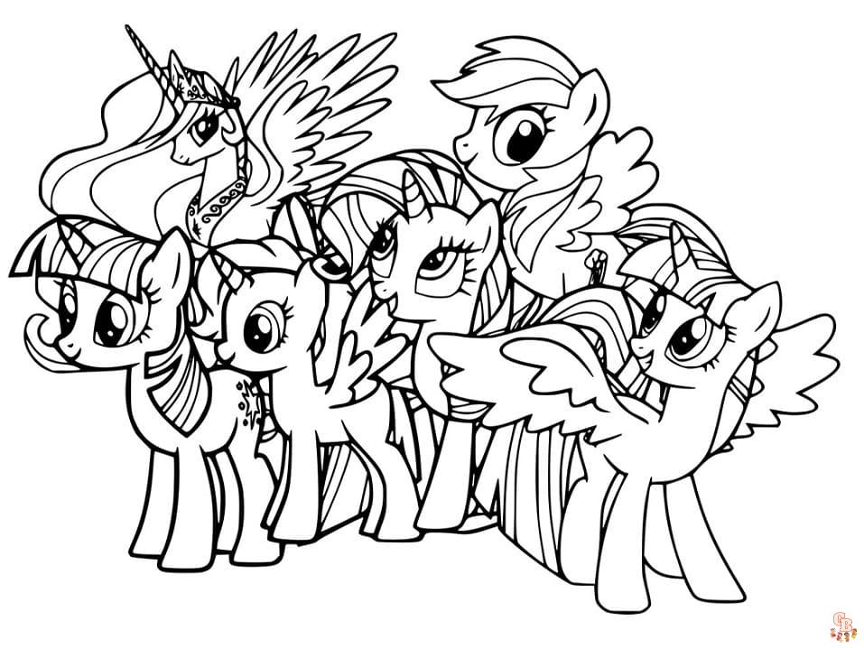 little ponies coloring pages 3
