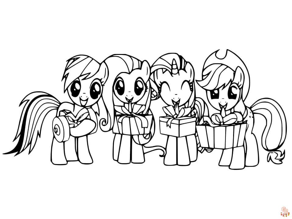 little ponies coloring pages 6