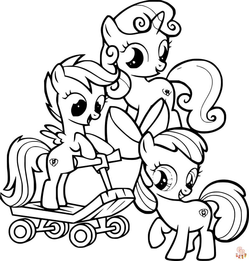 little ponies coloring pages 7