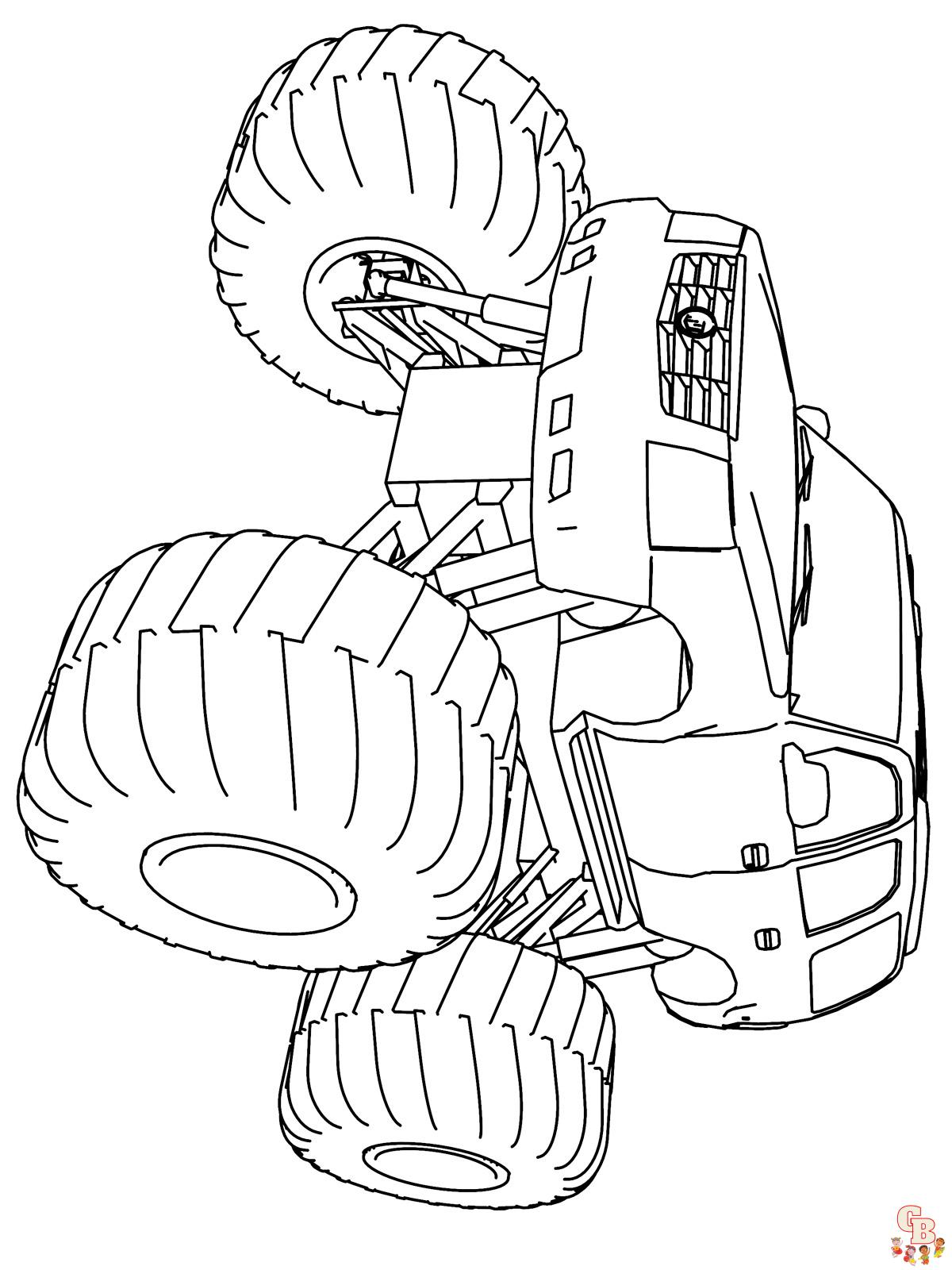 monster jam coloring pages 3