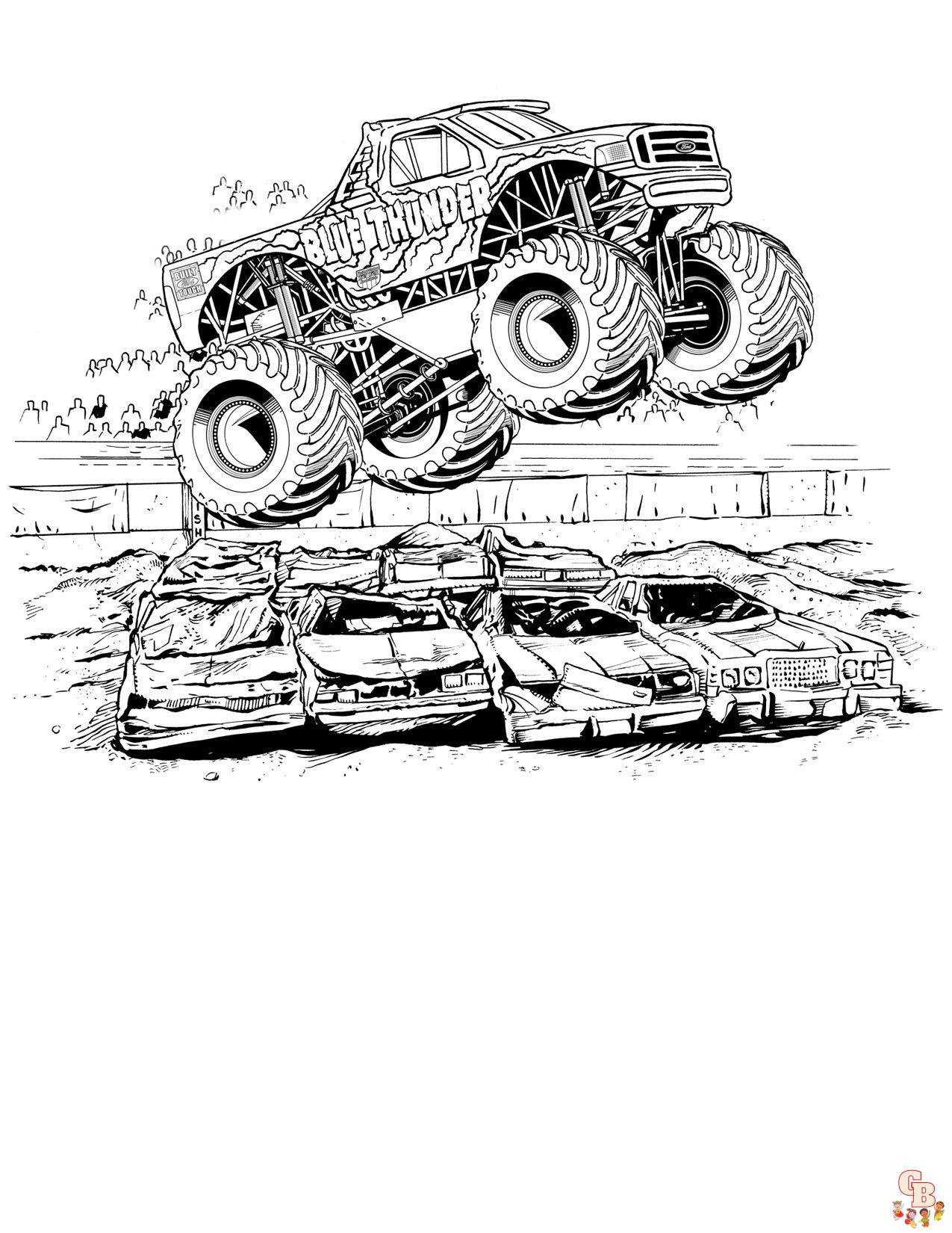 monster jam coloring pages 4