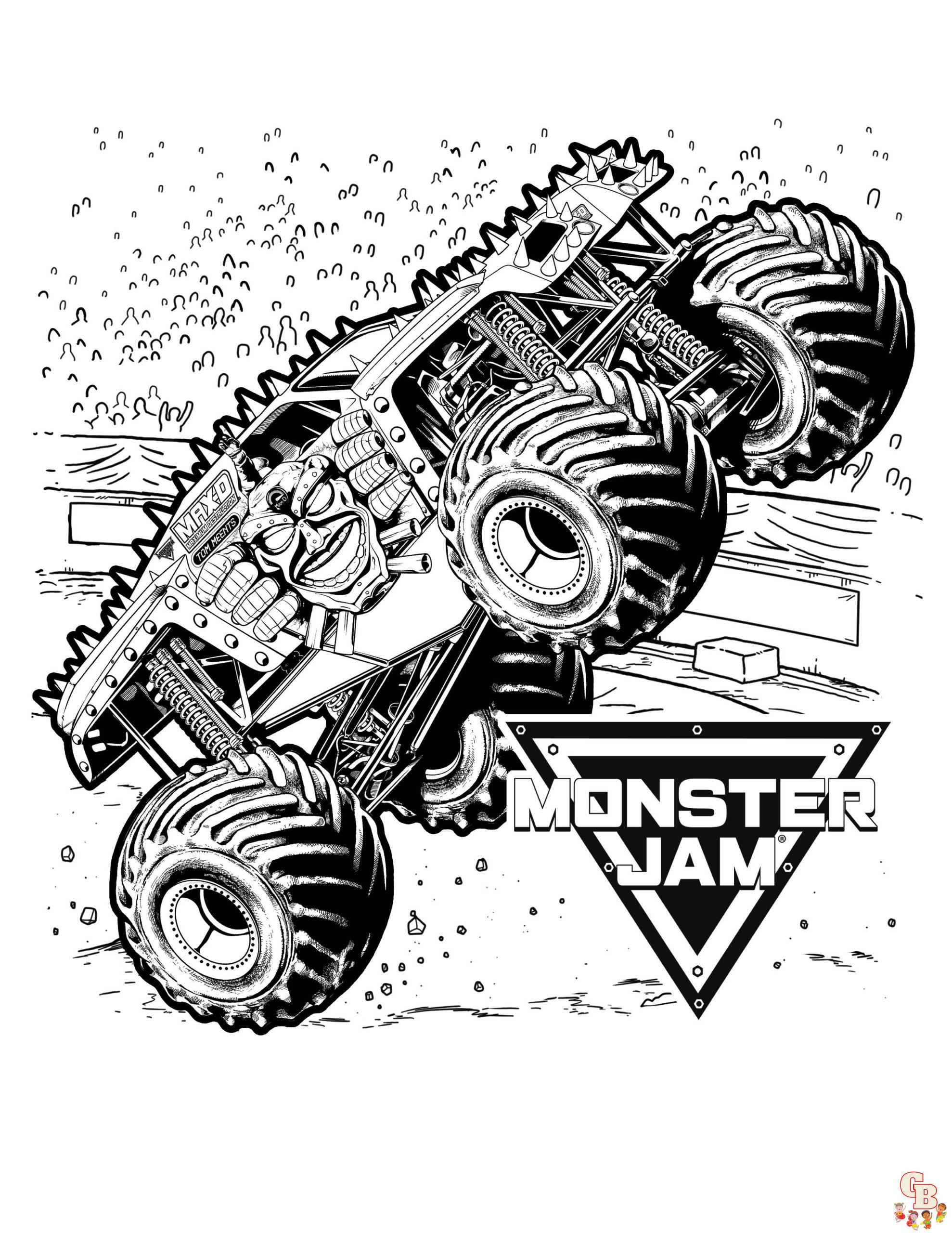 monster jam coloring pages 9