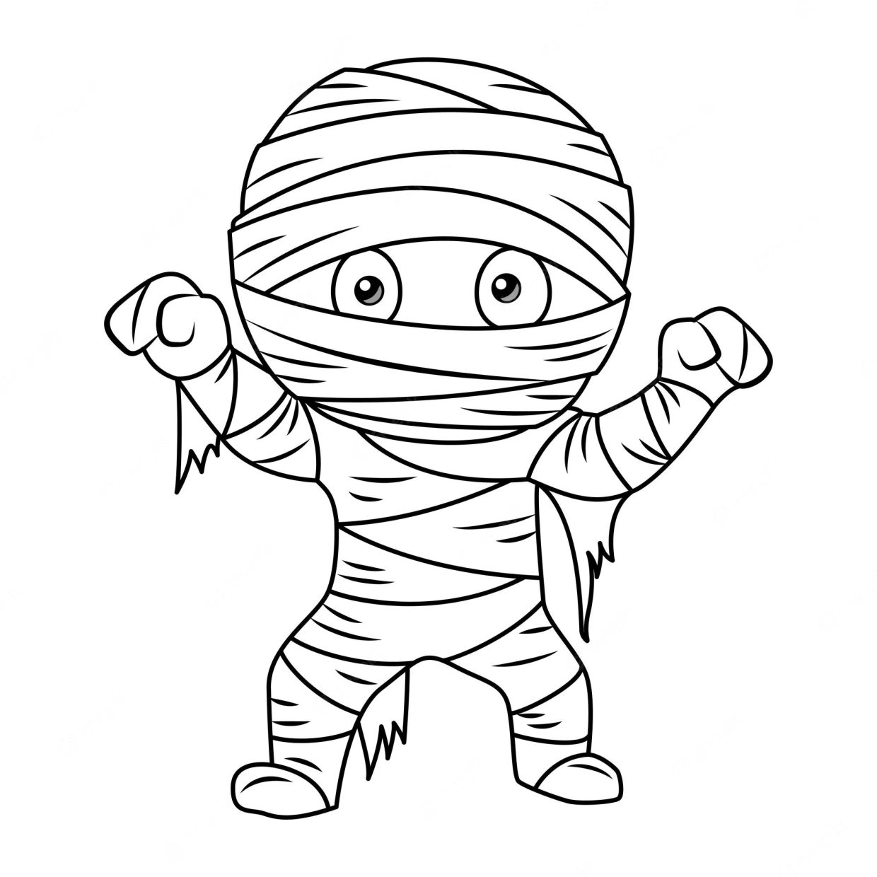 mummy coloring pages 4