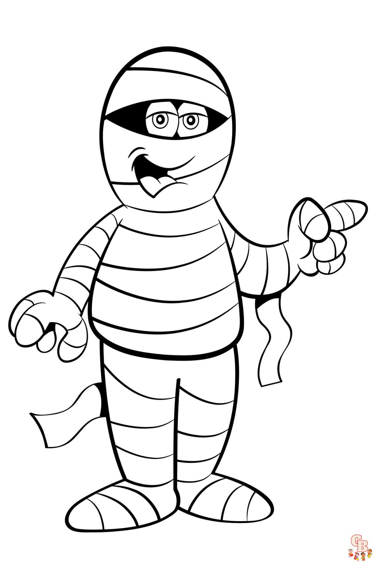 mummy coloring pages 5
