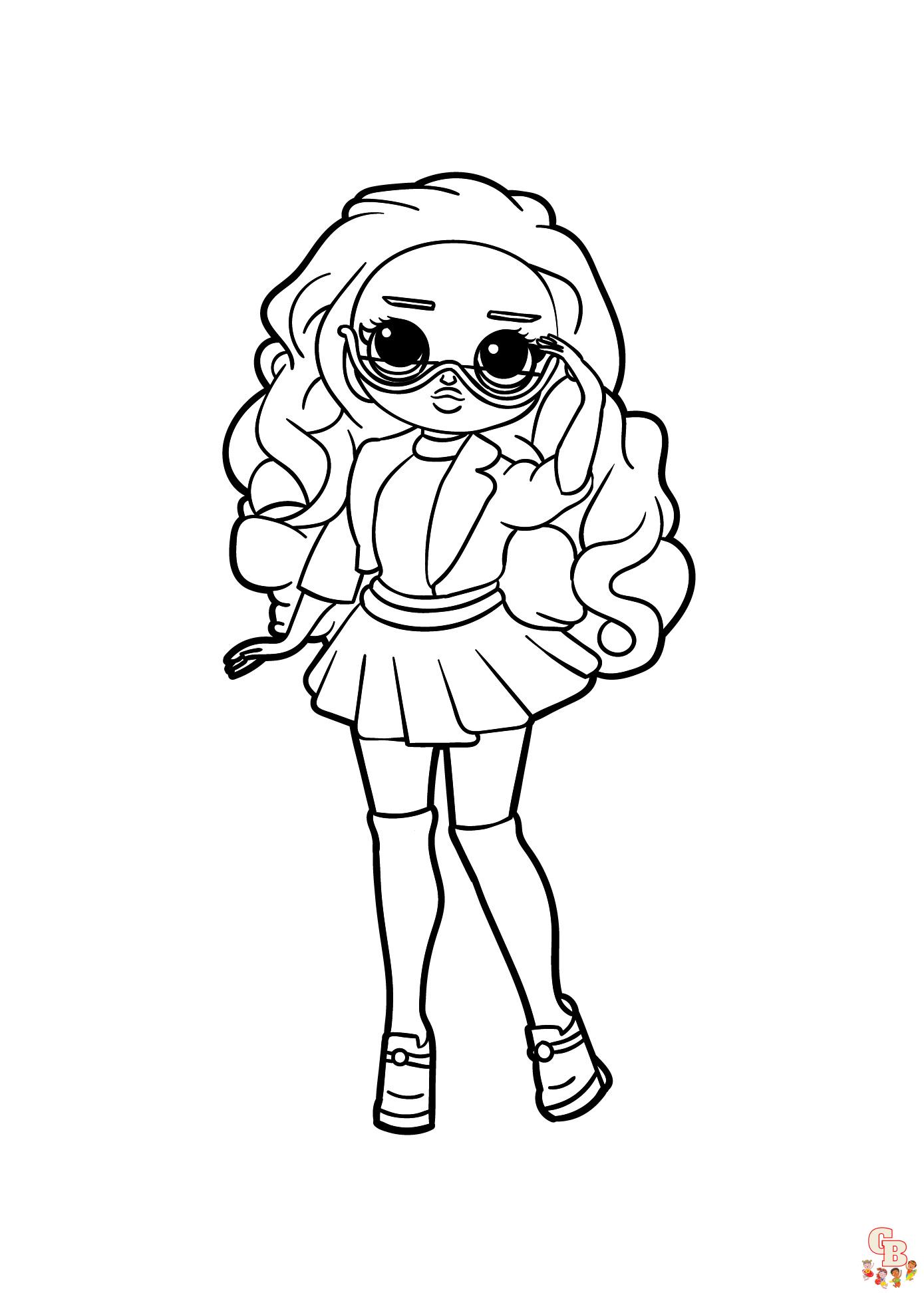 omg fashion lol omg doll coloring pages 2