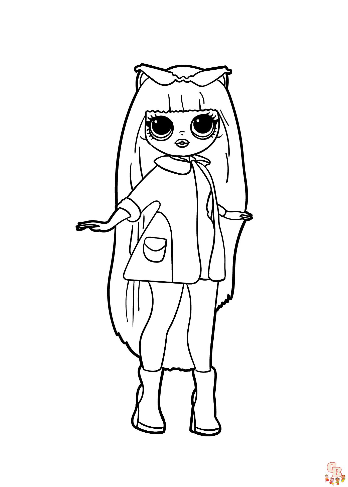 omg fashion lol omg doll coloring pages 4