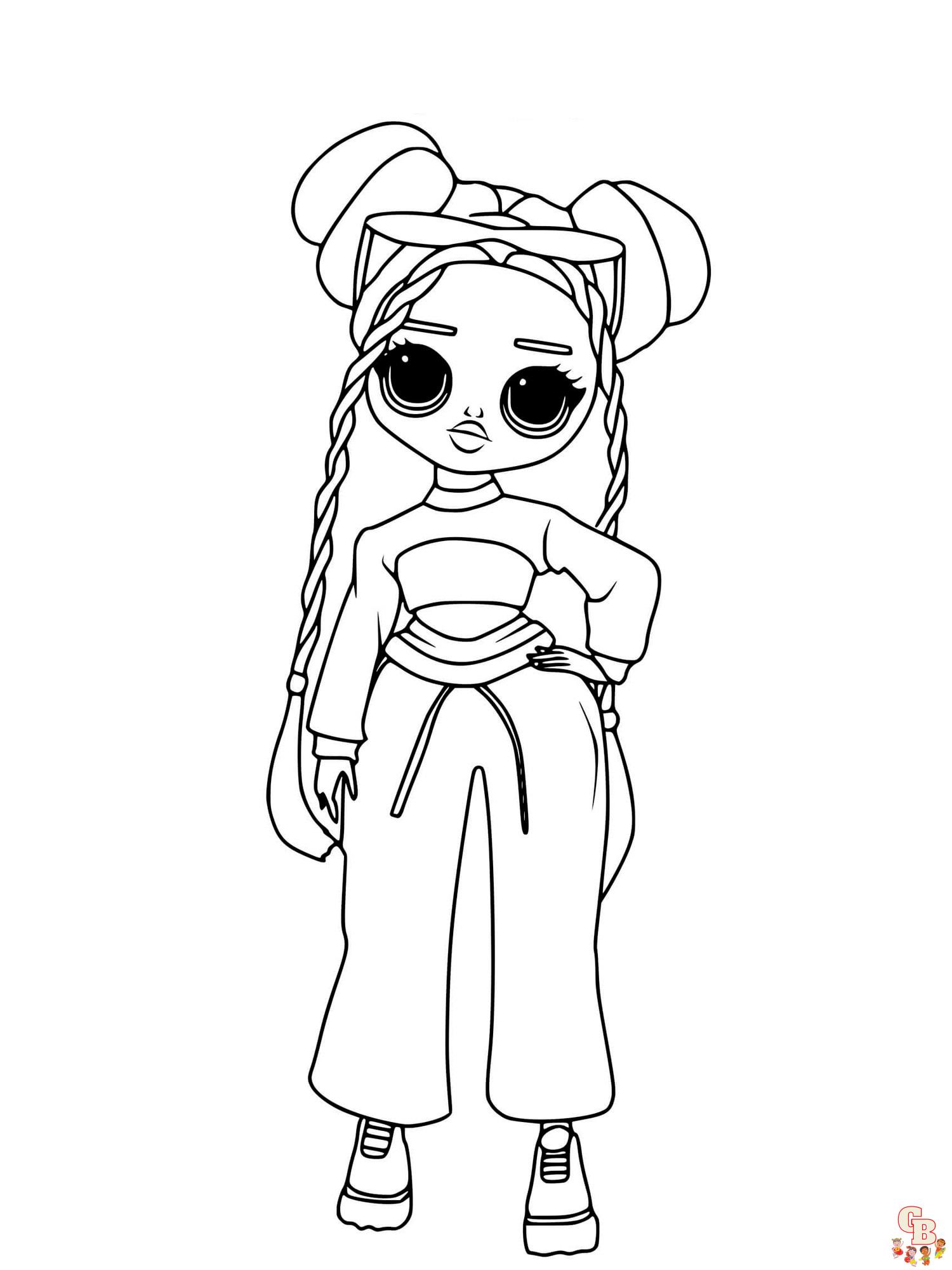 omg fashion lol omg doll coloring pages 8