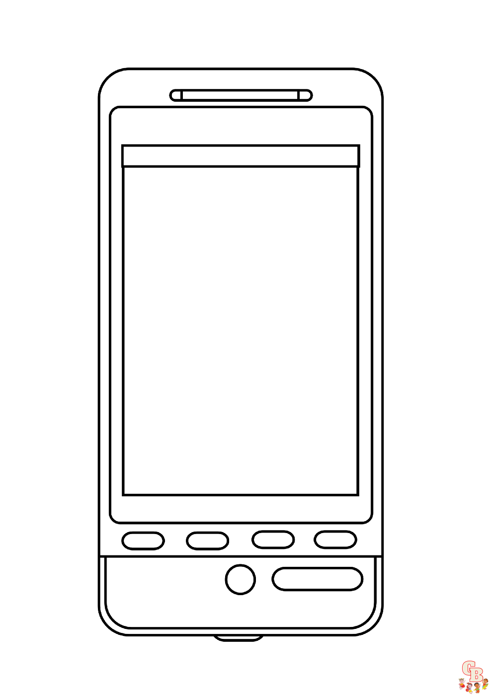Phone Coloring Pages