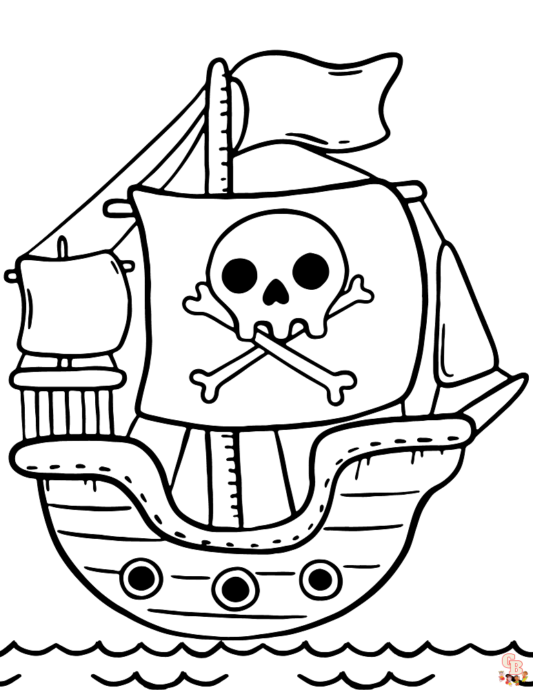 pirate ship coloring pages 4 1