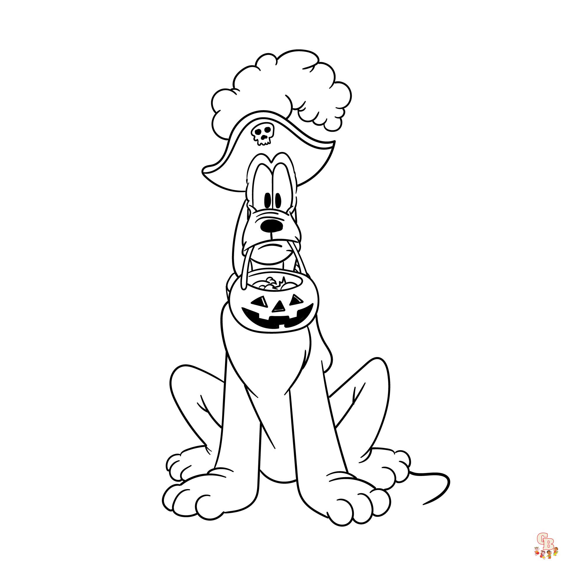 pluto coloring pages 1