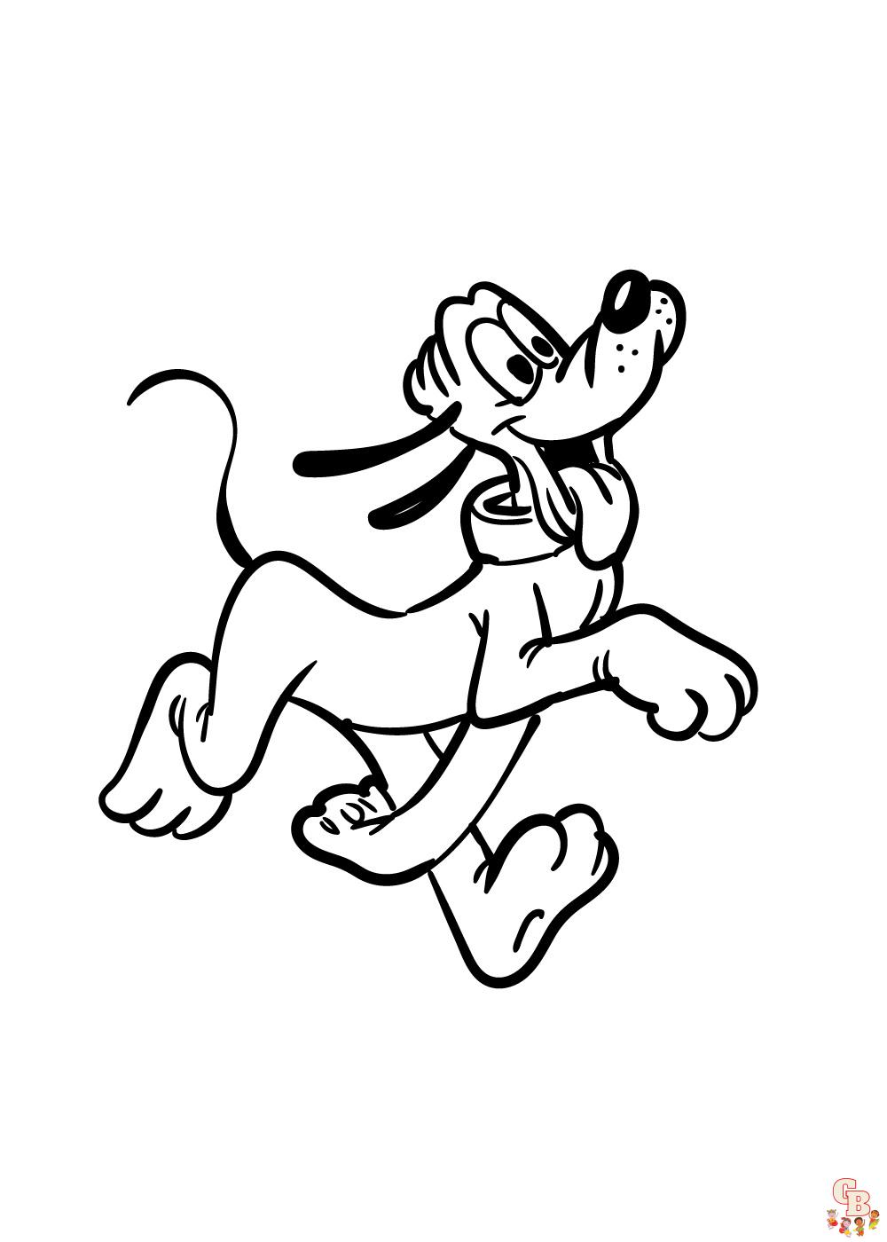 pluto coloring pages 2