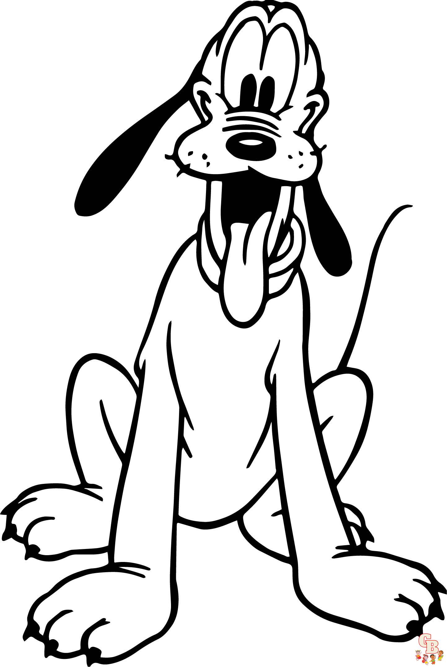pluto coloring pages 3