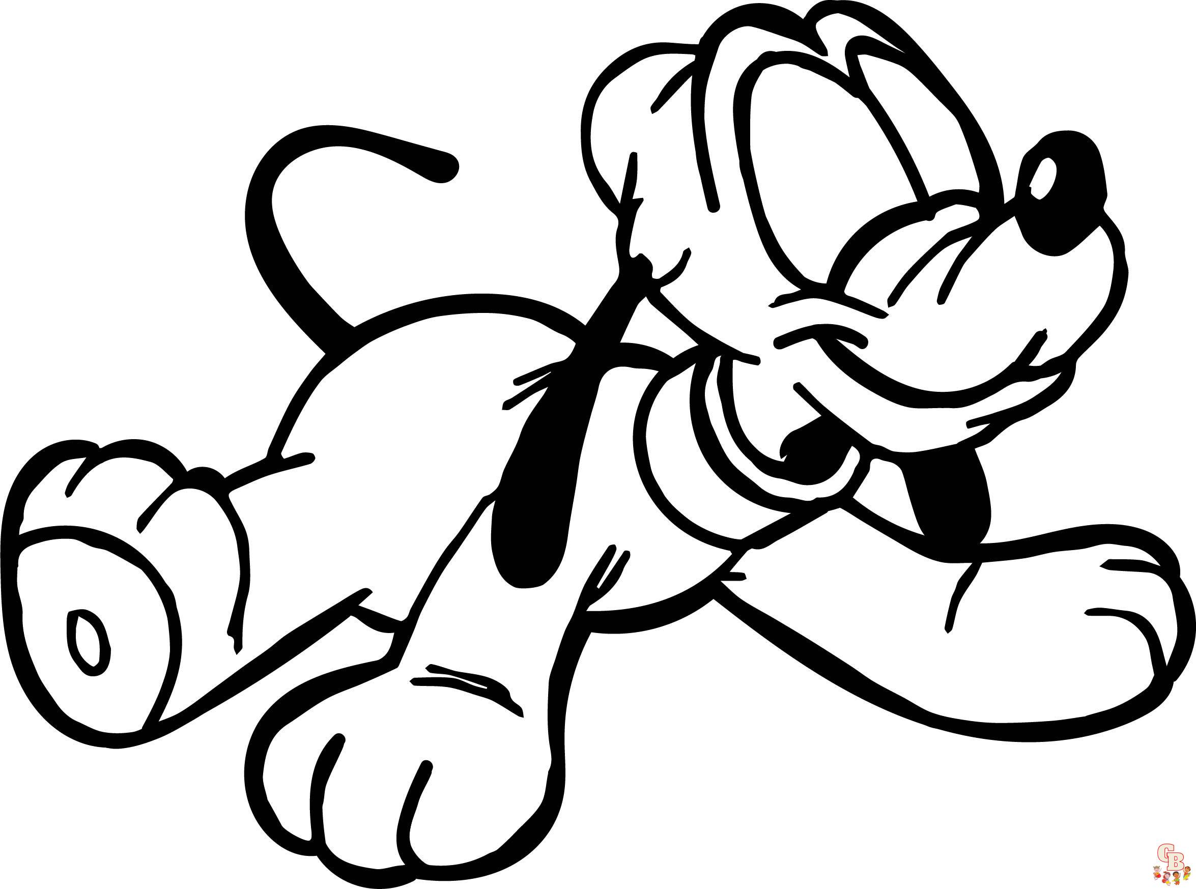 pluto coloring pages 4