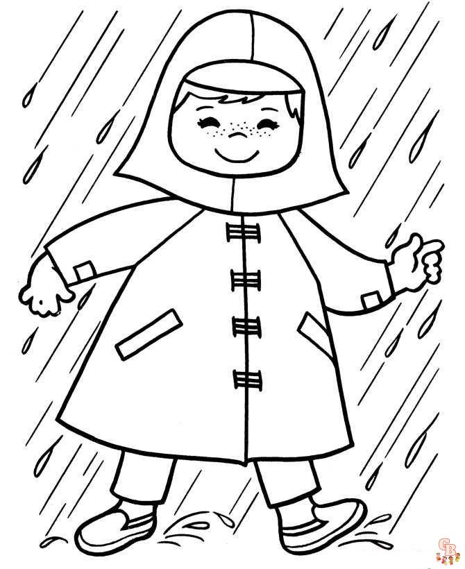 rain coloring pages 3