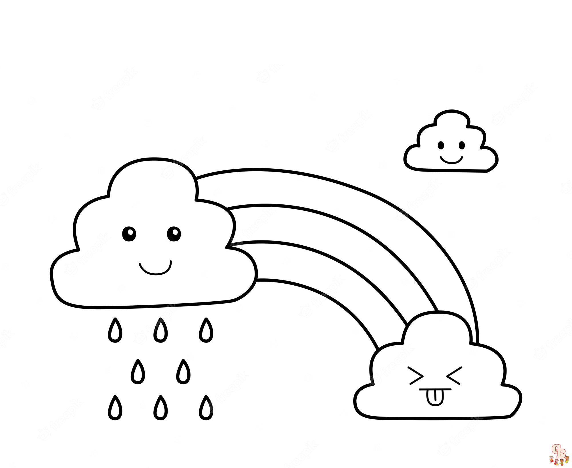 rain coloring pages 4