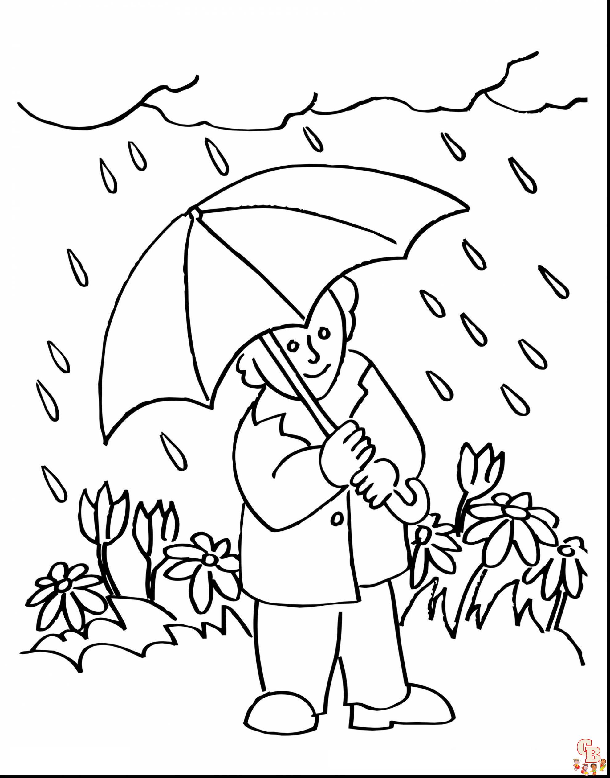 rain coloring pages 6