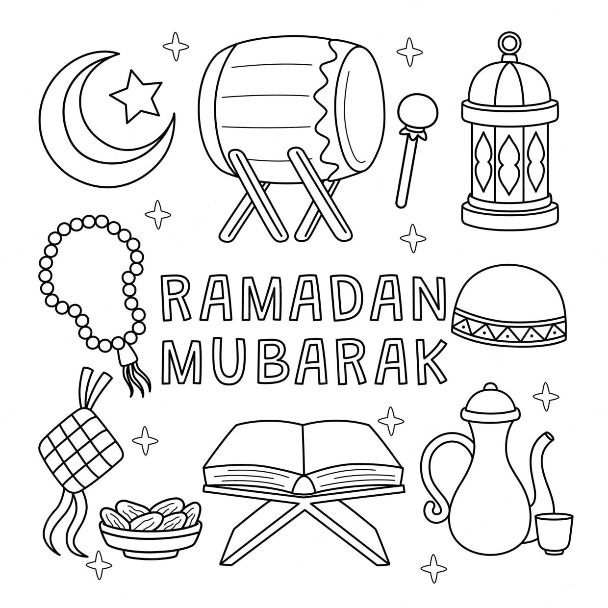 50 Ramadan Coloring Pages Printable Free Sheets For Kids