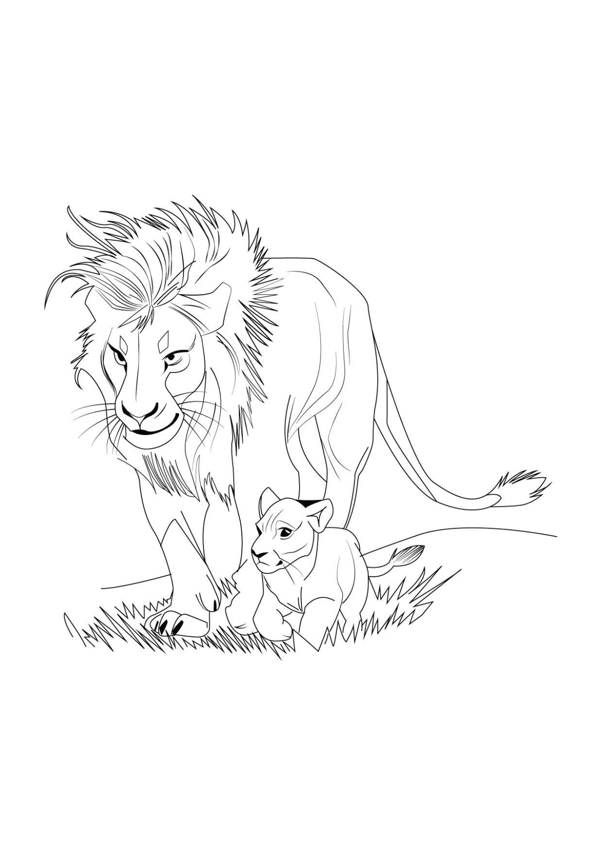 realistic animal coloring pages 1 1