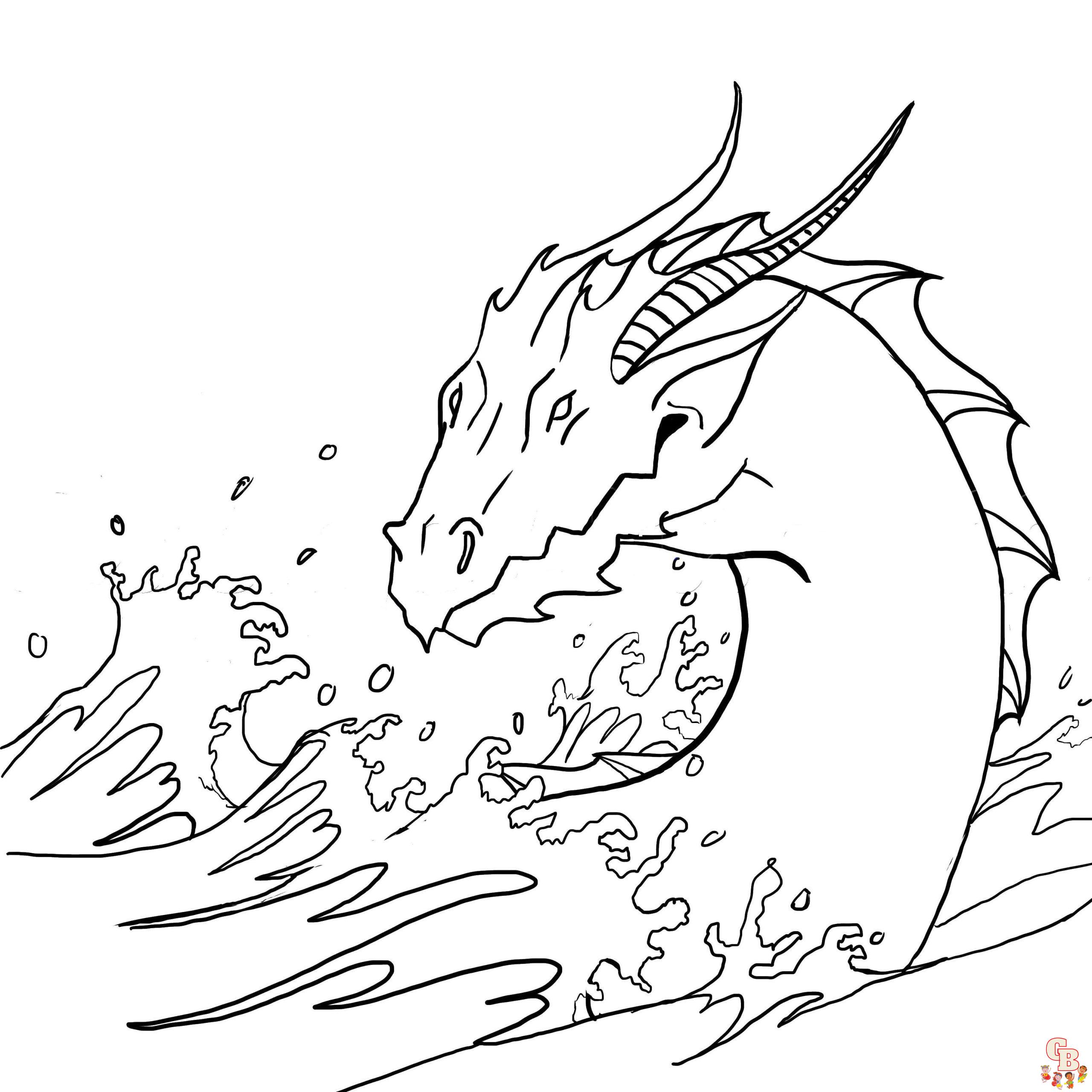sea monster coloring pages 4