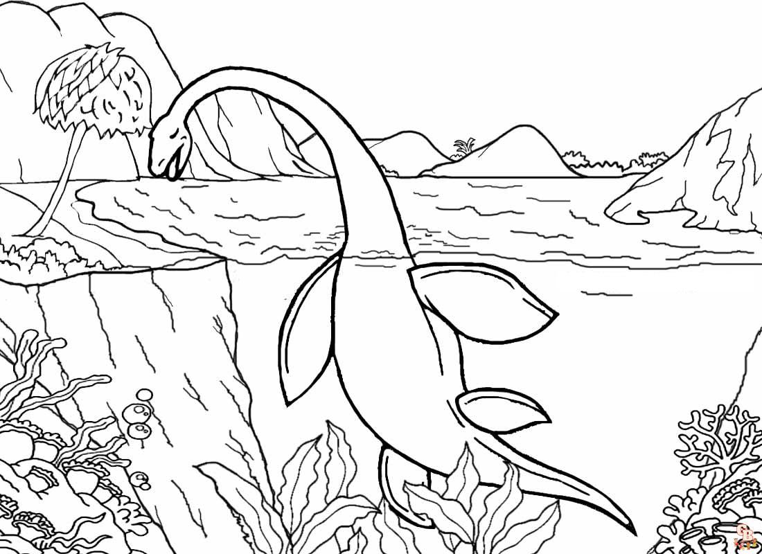 sea monster coloring pages 5