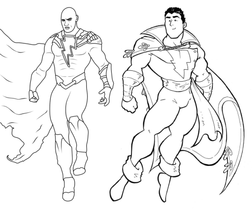 Find Free Shazam Coloring Pages on GBcoloring Website