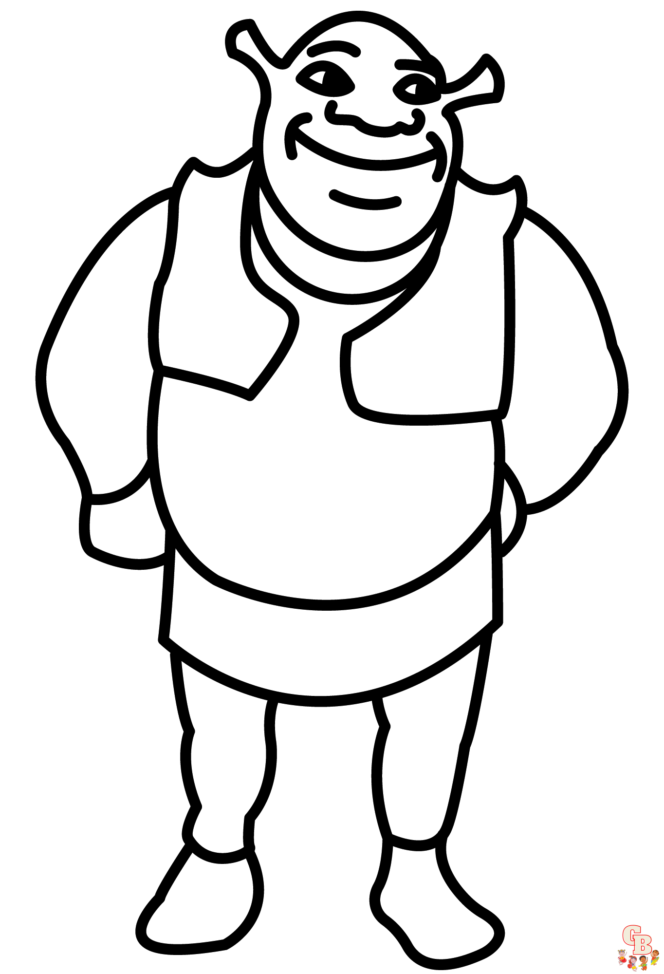 dibujos de shrek para colorear 5