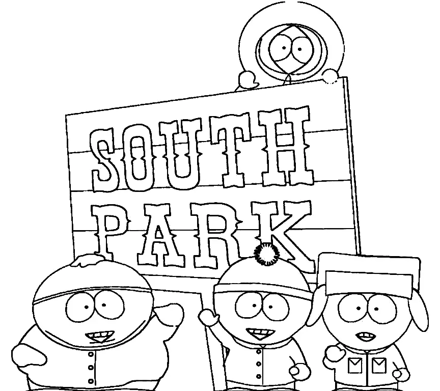 south park coloring pages 10